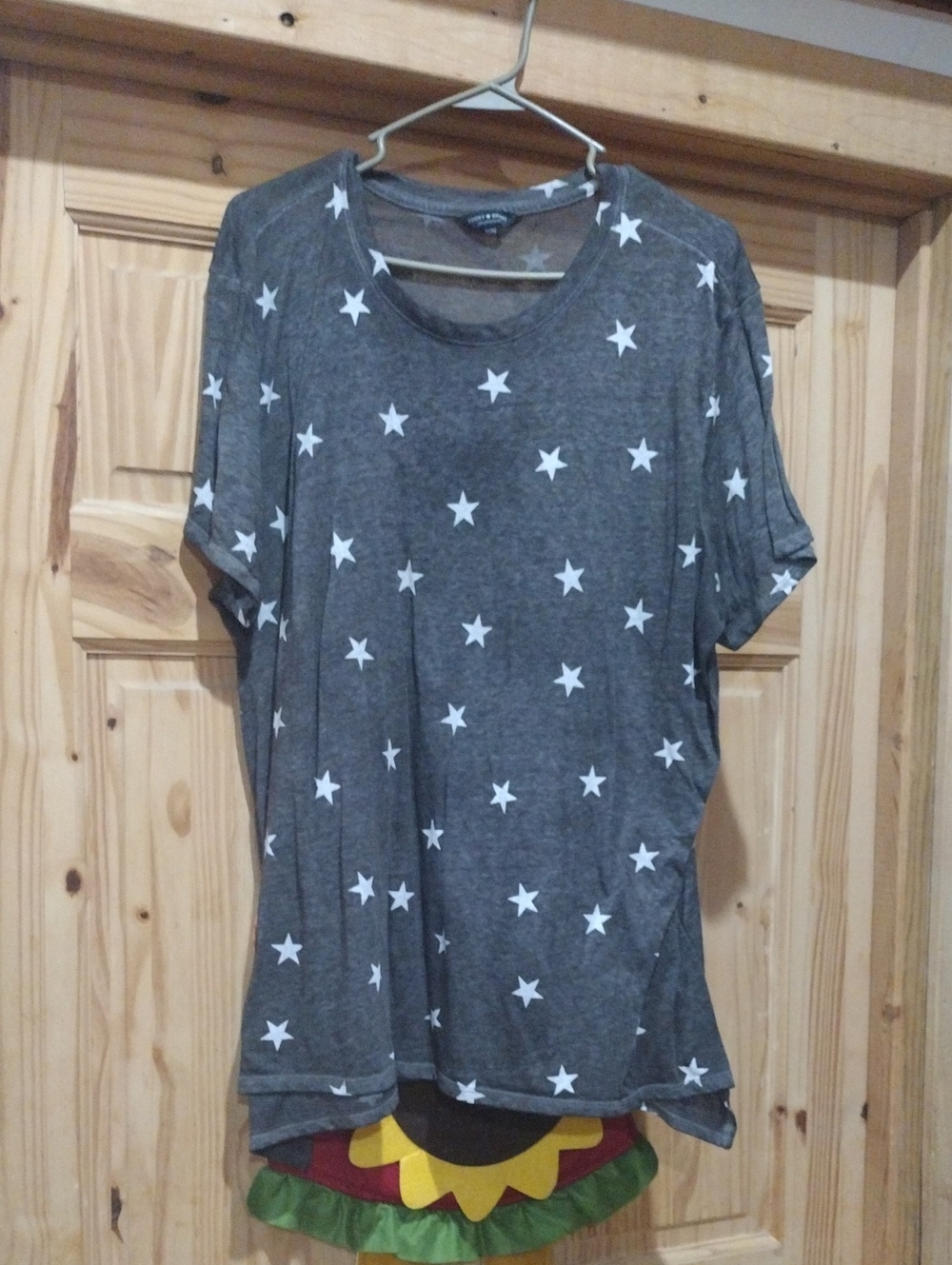 Lucky Brand Grey Tee with White Star Print